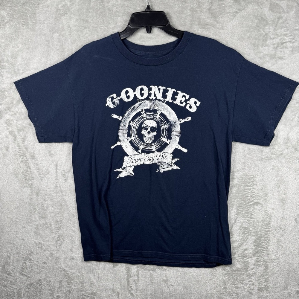The Goonies Never Say‎ Die Official Licensed T Shirt Men's Size Large Blue